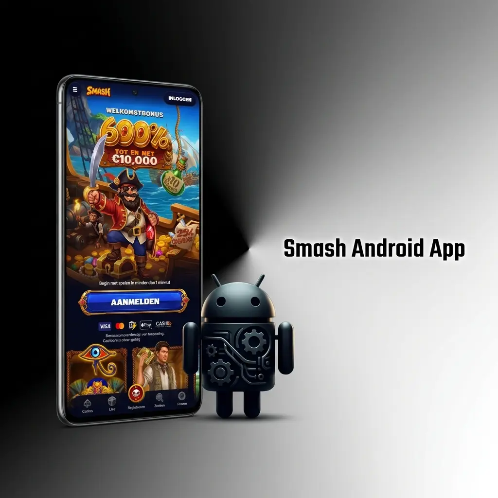 Smash Android-app gratis downloaden voor mobiel gokken en casinospellen, direct toegang overal beschikbaar