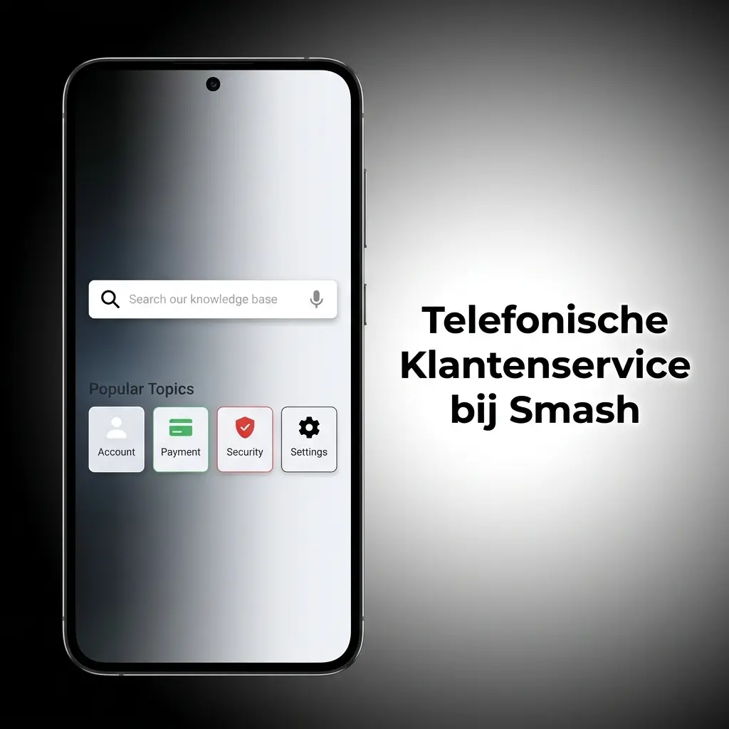 Telefonische klantenservice bij Smash: ondersteuning voor complexe accountkwesties, beschikbaar in Nederlands en Engels