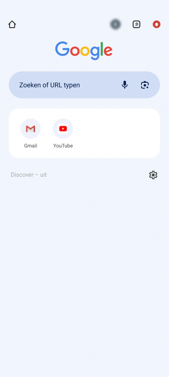 Start de Google Chrome browser om de Smash app te installeren.
