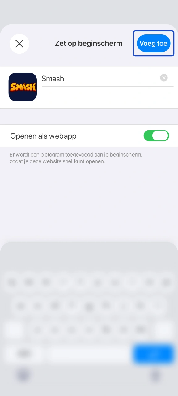 Voltooi de installatie en open uw persoonlijke spelersaccount bij Smash.