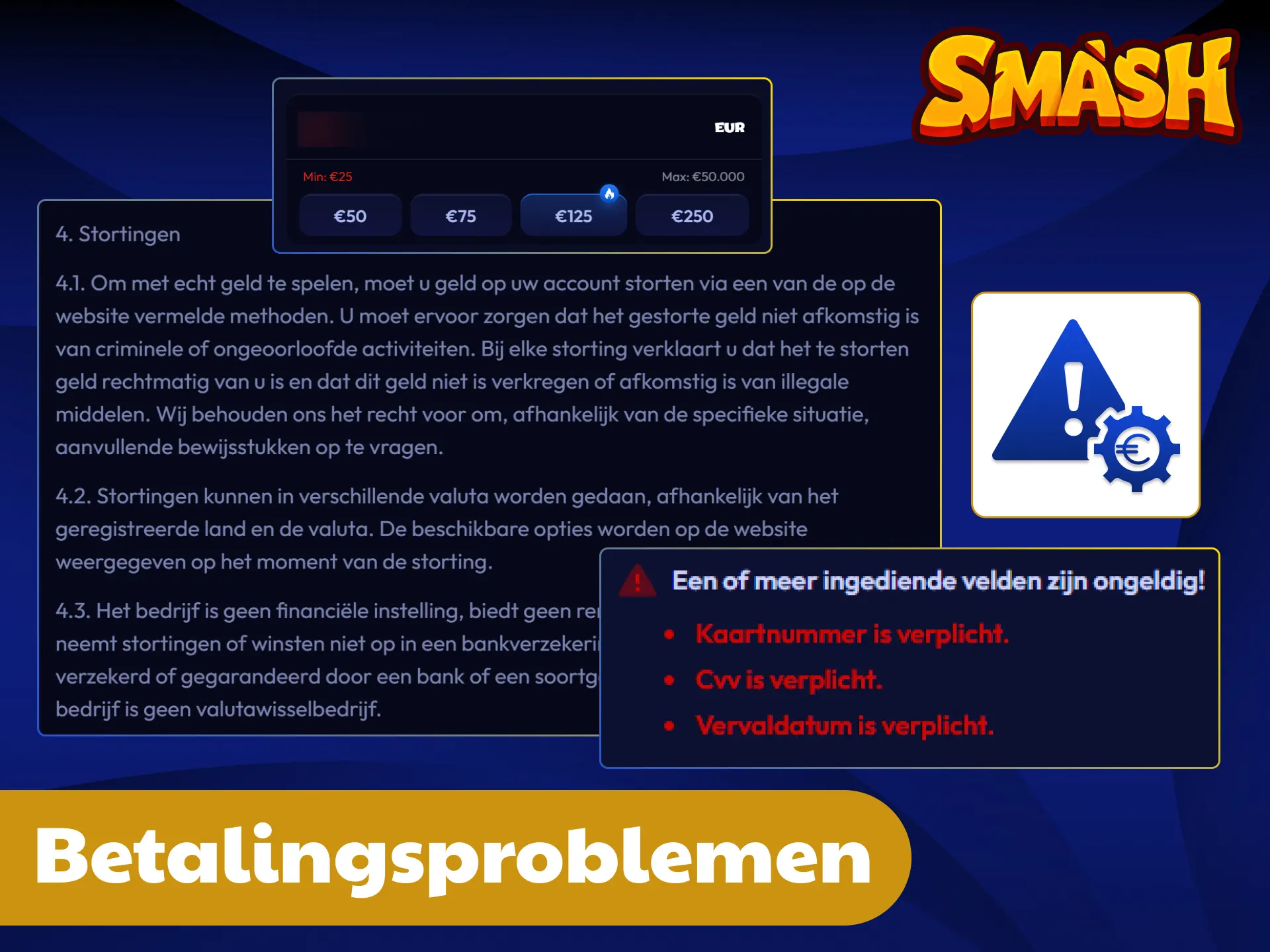 Los eventuele transactiefouten snel op met deze handige Smash handleiding.