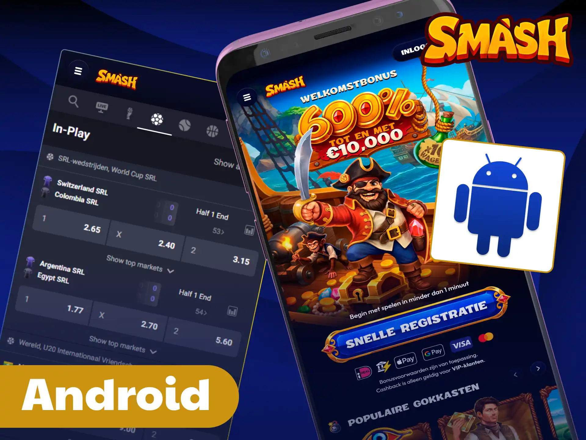 Installeer de innovatieve webapp op uw Android-toestel via Smash.